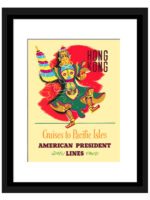 1954 Hong Kong Travel Poster by American President Lines