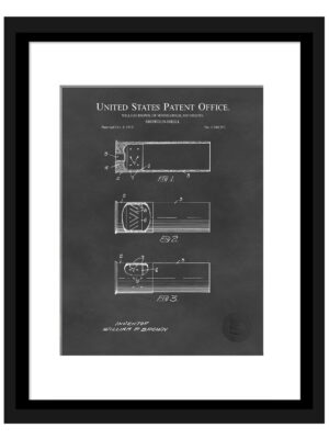 1912 Historical Shotgun Shell Patent Illustration