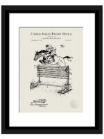 1942 Horse Training Apparatus patent illustration print
