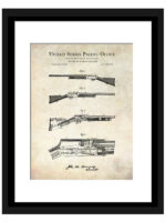 1900 John M. Browning Rifle Patent Illustration
