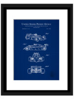 1984 Lotus F1 racing car patent illustration print.
