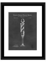 1921 Vintage Barber Pole Patent Illustration