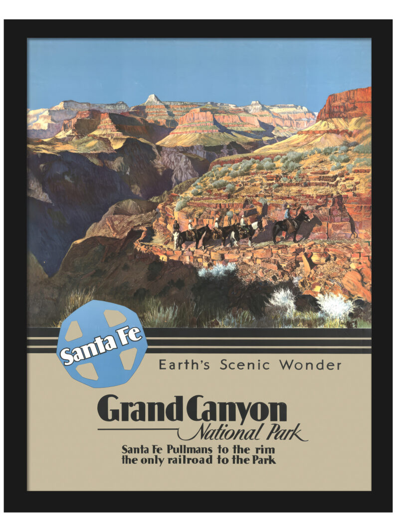 Vintage Grand Canyon National Park Travel Poster from the 1930s