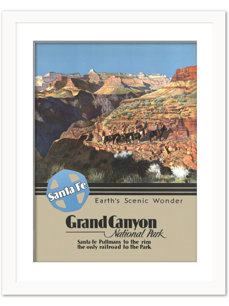 Vintage Grand Canyon National Park Travel Poster from the 1930s
