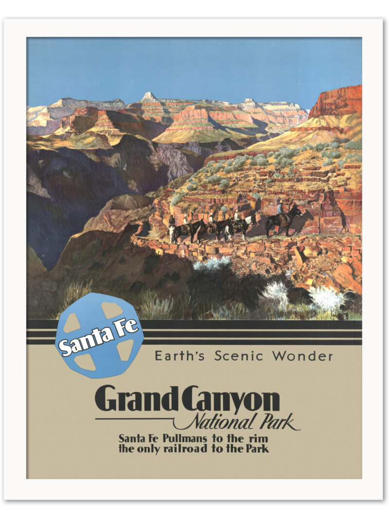 Vintage Grand Canyon National Park Travel Poster from the 1930s