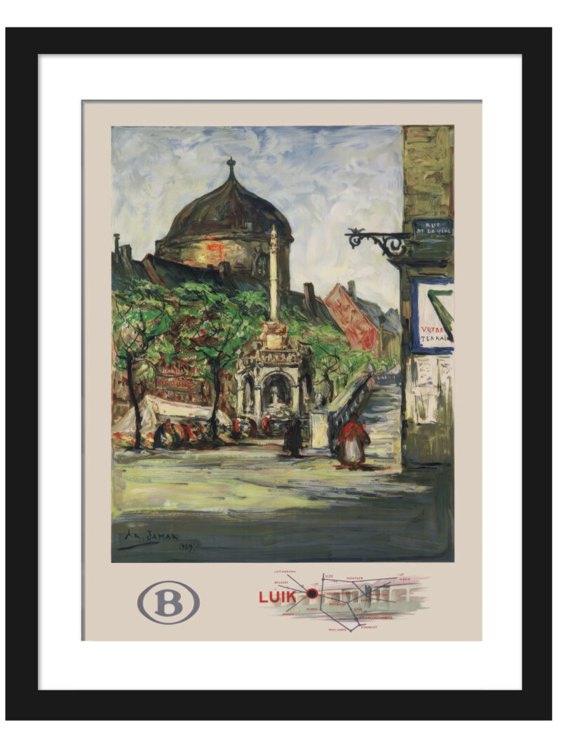 1939 Liège Belgium Travel Poster by Armand Jamar