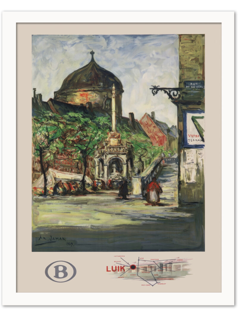 1939 Liège Belgium Travel Poster by Armand Jamar