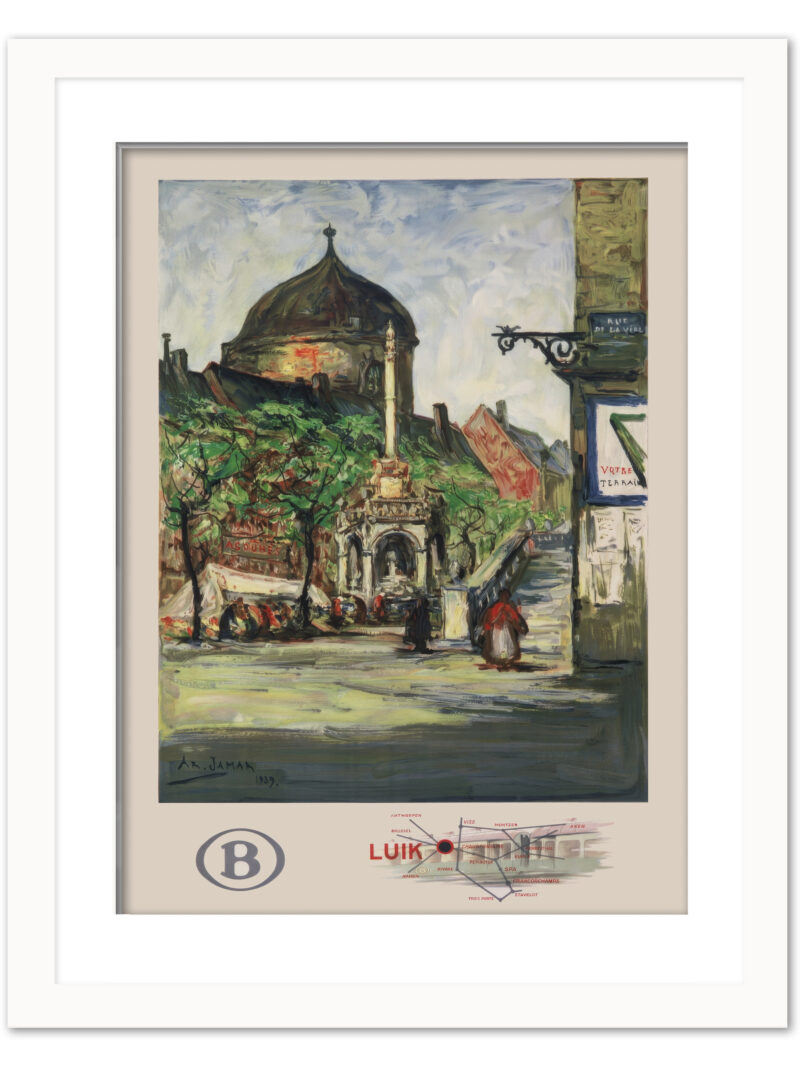 1939 Liège Belgium Travel Poster by Armand Jamar