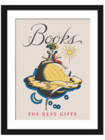 1920s "Books, The Best Gifts" Vintage Poster by Edward A. Wilson