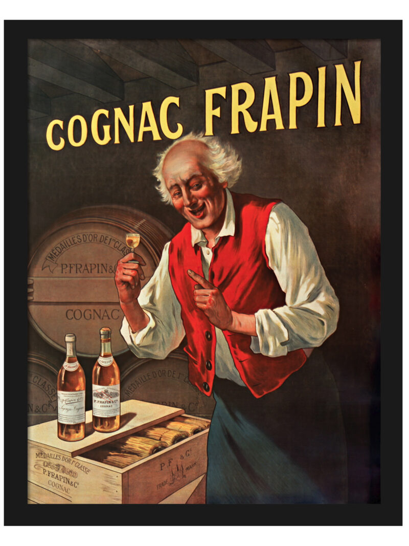 1900 Cognac Frapin Advertising Poster by Louis Tauzin