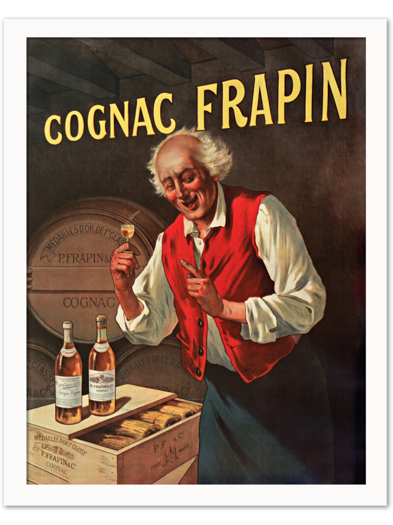 1900 Cognac Frapin Advertising Poster by Louis Tauzin