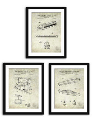 Collection of three Disneyland transportation patents,