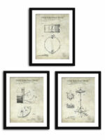 Vintage Drum Patent Art Prints Set