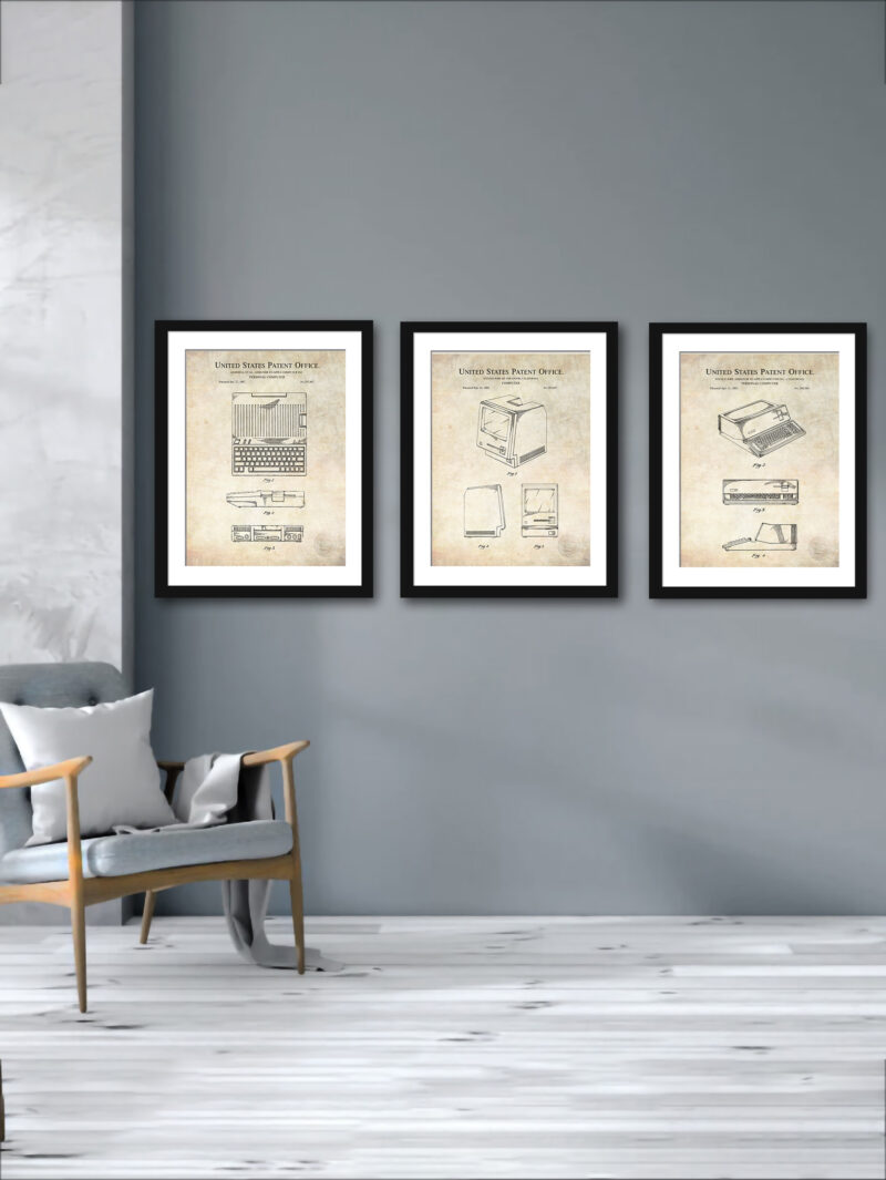 Early Apple Computer Patents Collection Artwork