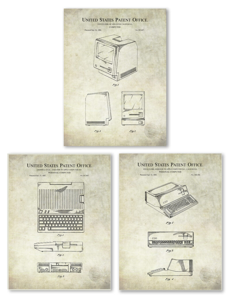 Early Apple Computer Patents Collection Artwork