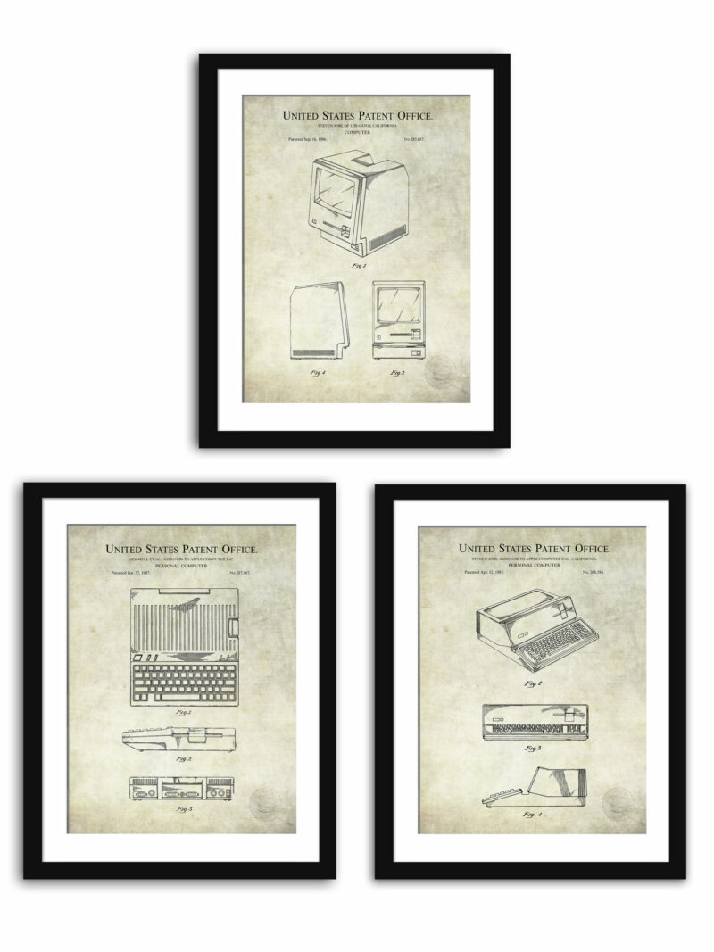 Early Apple Computer Patents Collection Artwork
