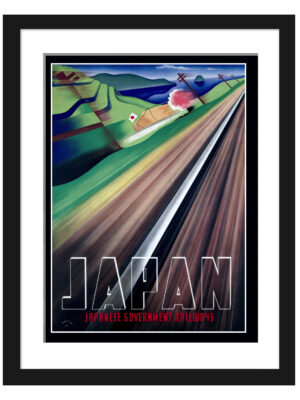 "Japan" Vintage Travel Poster by Munetsugu Satomi, 1930s