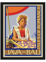 1930s Java and Bali Vintage Travel Poster