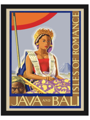 1930s Java and Bali Vintage Travel Poster
