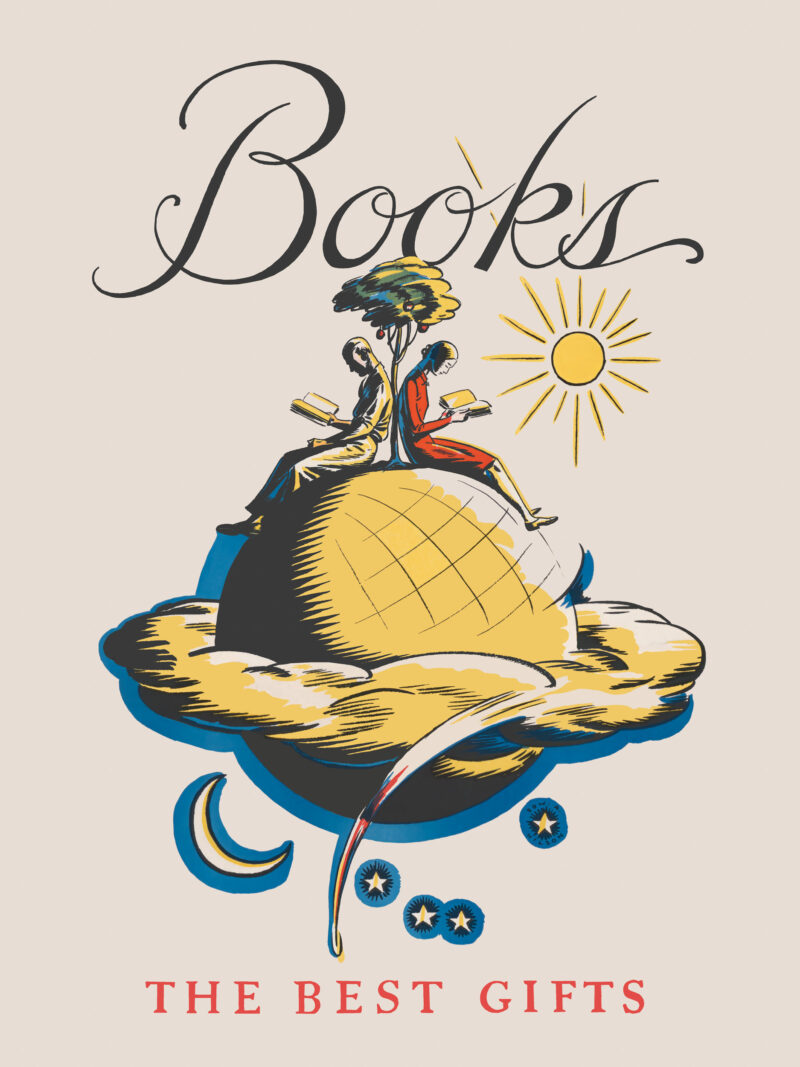 1920s "Books, The Best Gifts" Vintage Poster by Edward A. Wilson