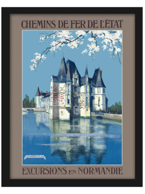 Reproduction of Charles-Jean Hallo's Normandie Excursions Poster
