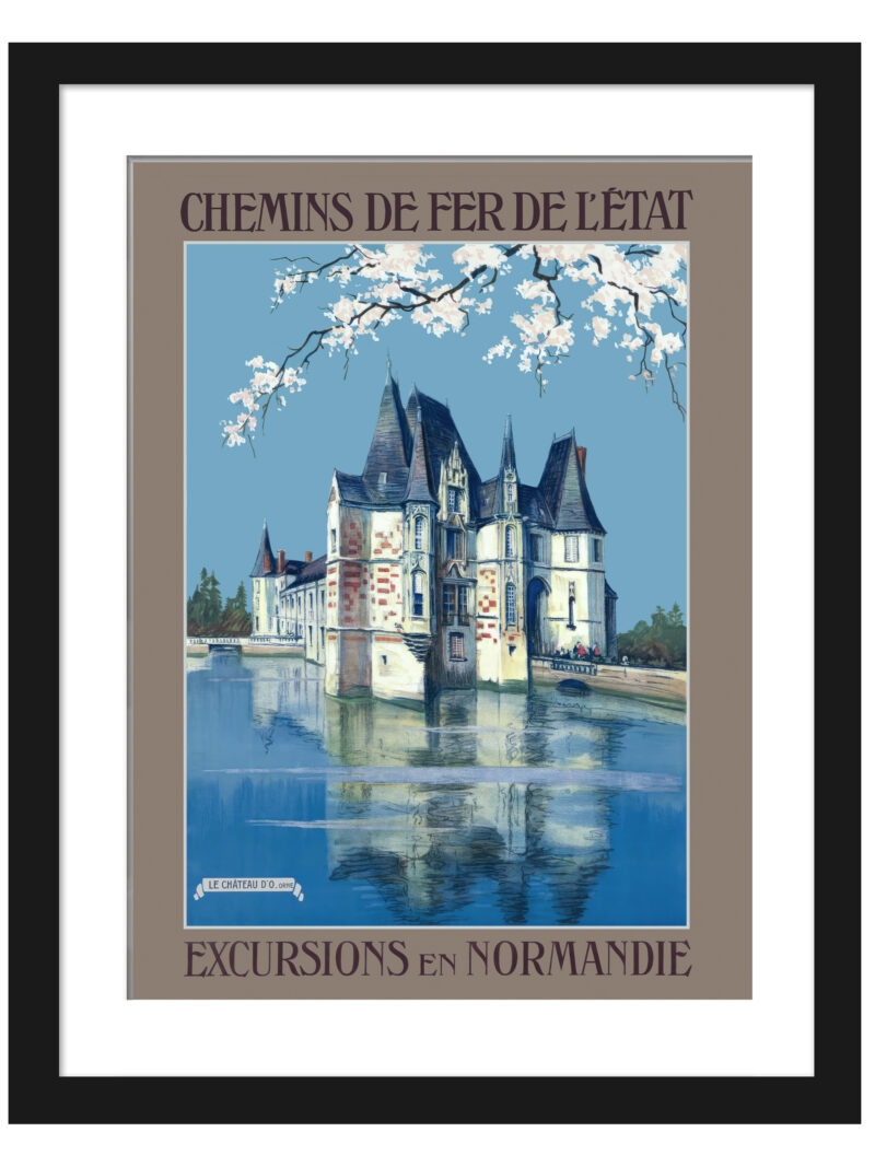 Reproduction of Charles-Jean Hallo's Normandie Excursions Poster