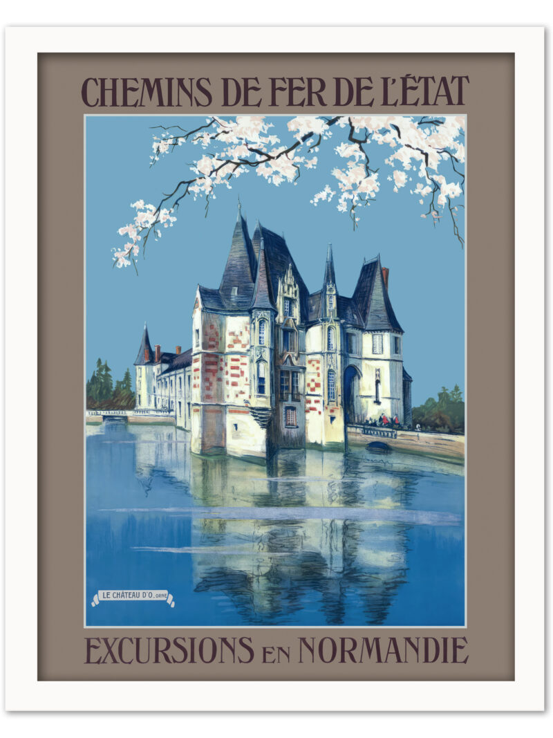 Reproduction of Charles-Jean Hallo's Normandie Excursions Poster