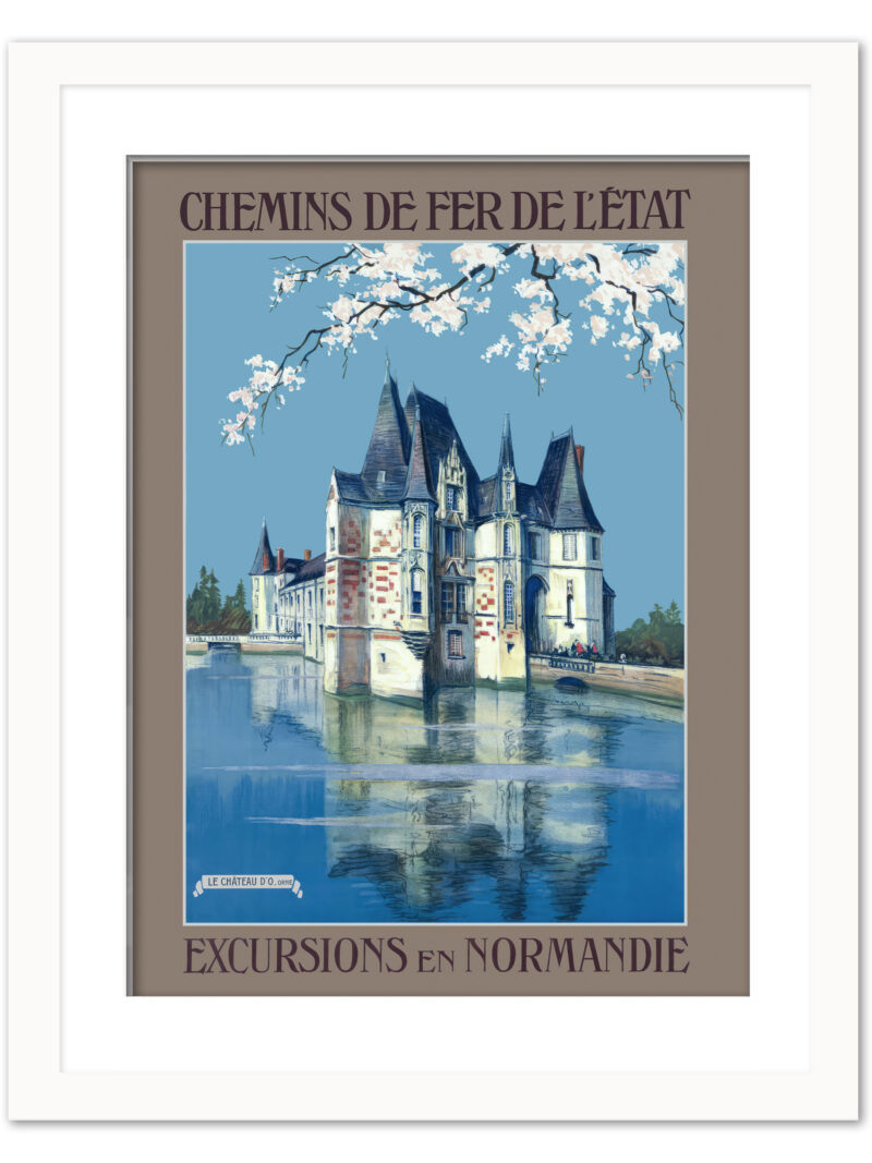 Reproduction of Charles-Jean Hallo's Normandie Excursions Poster