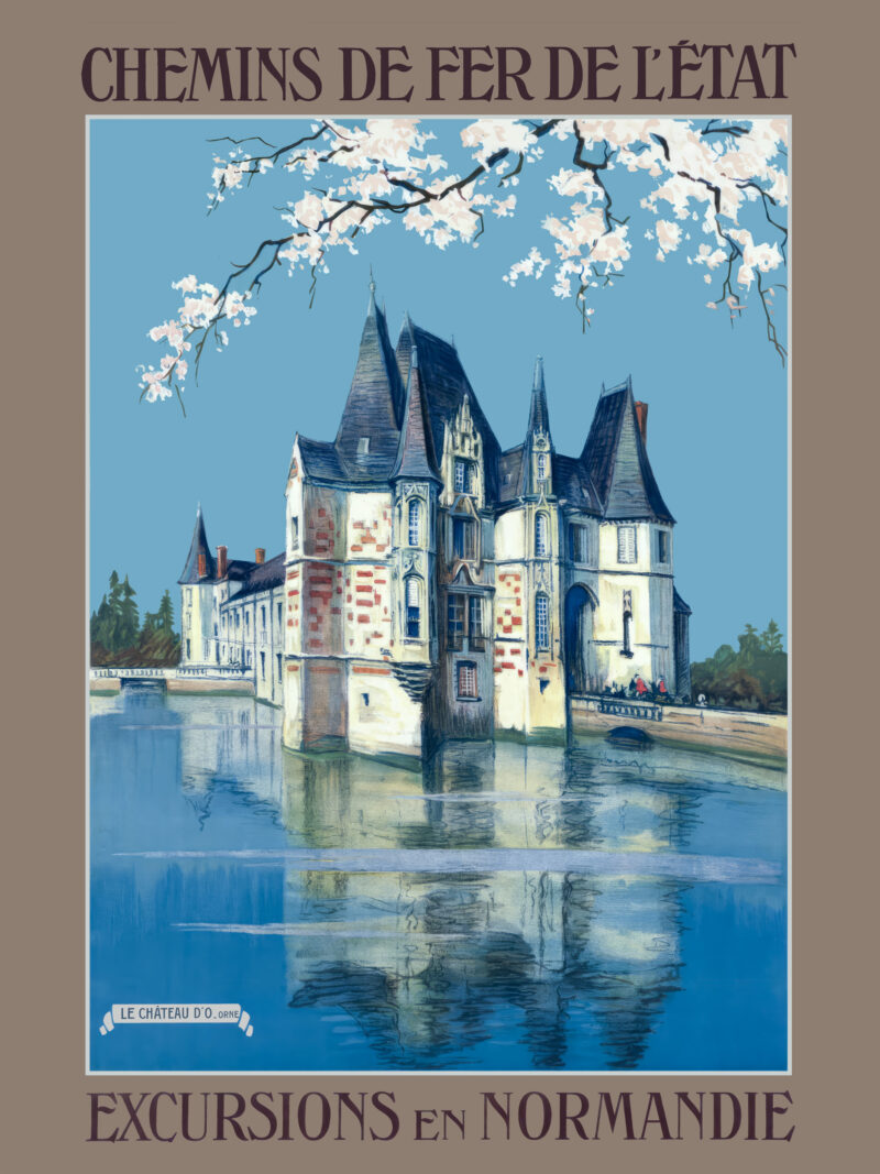 Reproduction of Charles-Jean Hallo's Normandie Excursions Poster