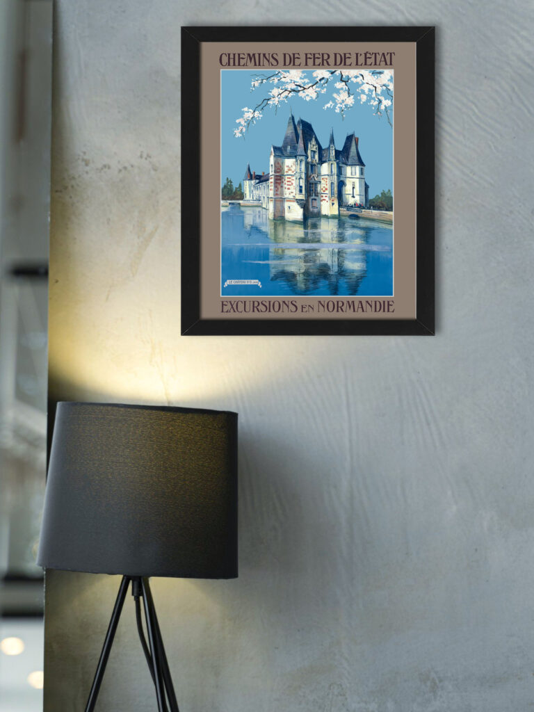 Reproduction of Charles-Jean Hallo's Normandie Excursions Poster