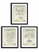 Collection of mystic and occult patent prints from the early 20th century.