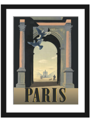 Reproduction of Adolphe Mouron Cassandre's Paris Arc de Triomphe Poster