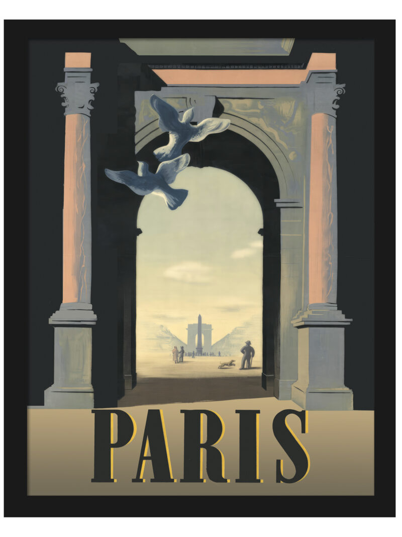 Reproduction of Adolphe Mouron Cassandre's Paris Arc de Triomphe Poster