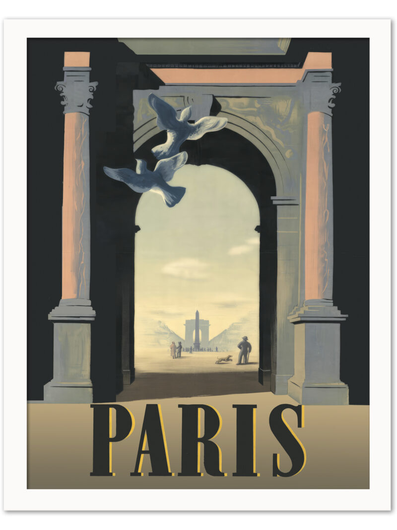 Reproduction of Adolphe Mouron Cassandre's Paris Arc de Triomphe Poster