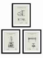 1878 Grand Piano-Forte Patent Print