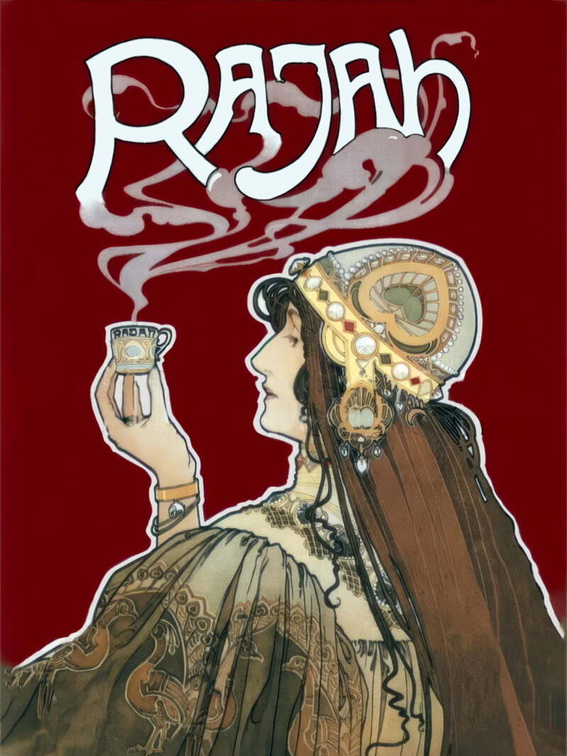 1898 Rajah Coffee Poster by Henri Meunier