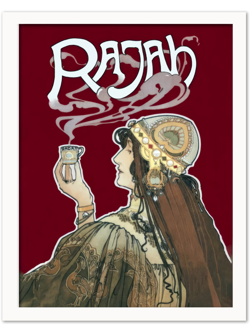1898 Rajah Coffee Poster by Henri Meunier