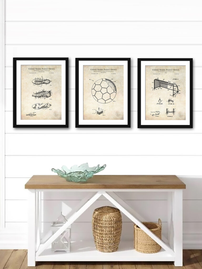 Vintage Soccer Patent Print Collection