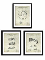Vintage Soccer Patent Print Collection