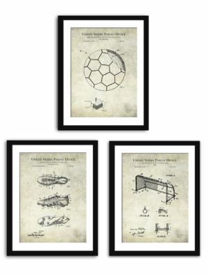 Vintage Soccer Patent Print Collection