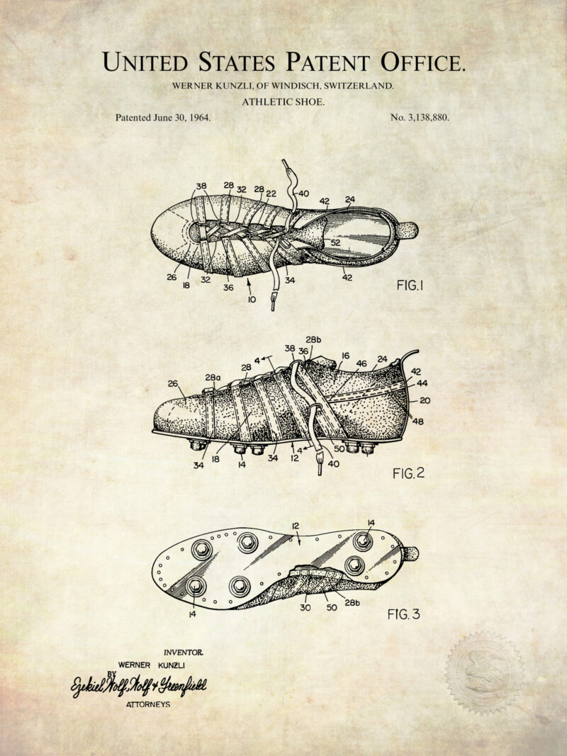 Vintage Soccer Patent Print Collection
