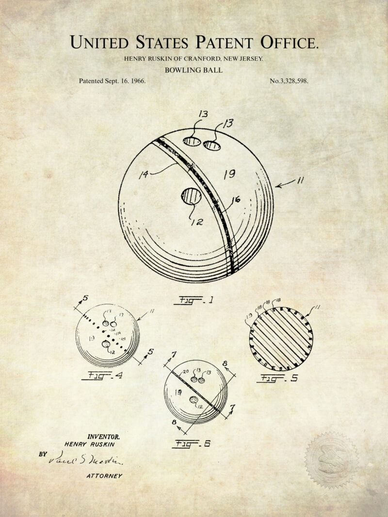 Collection of three vintage fishing patent illustrations.