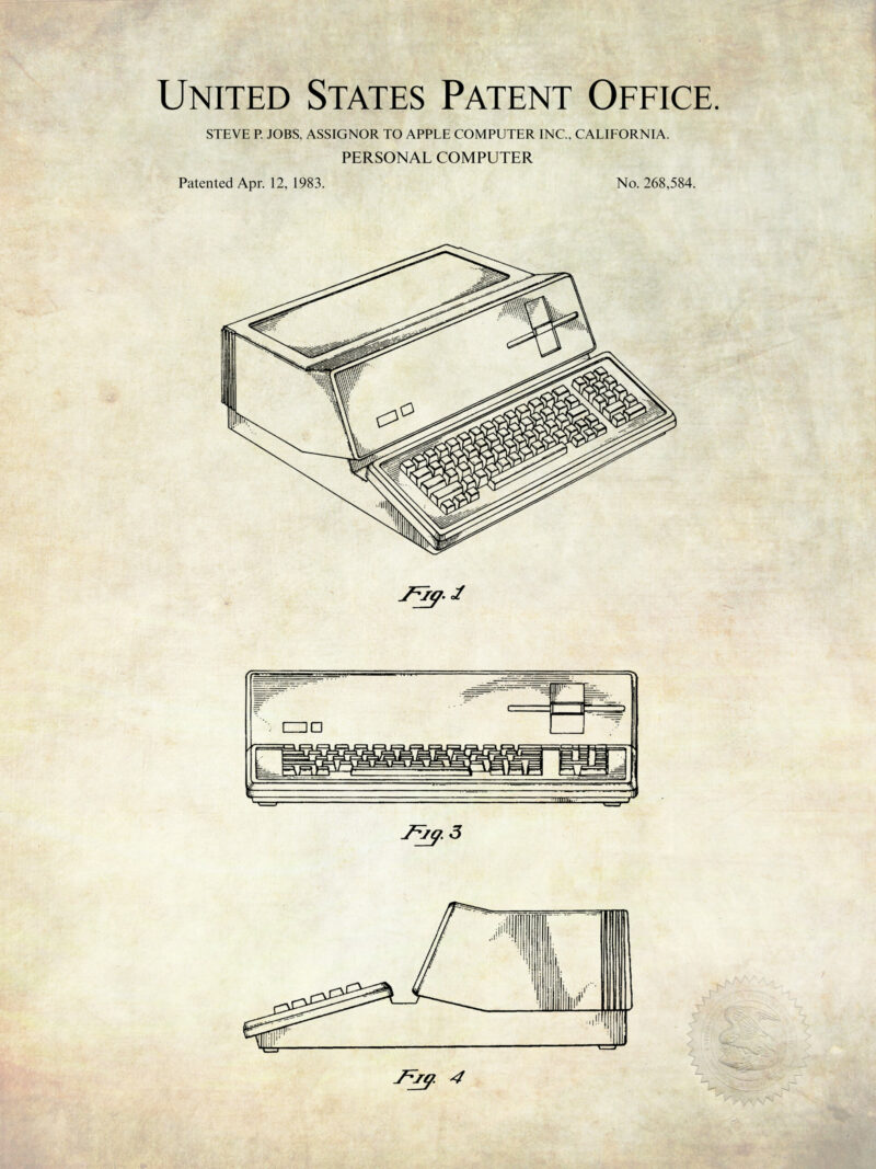 Early Apple Computer Patents Collection Artwork