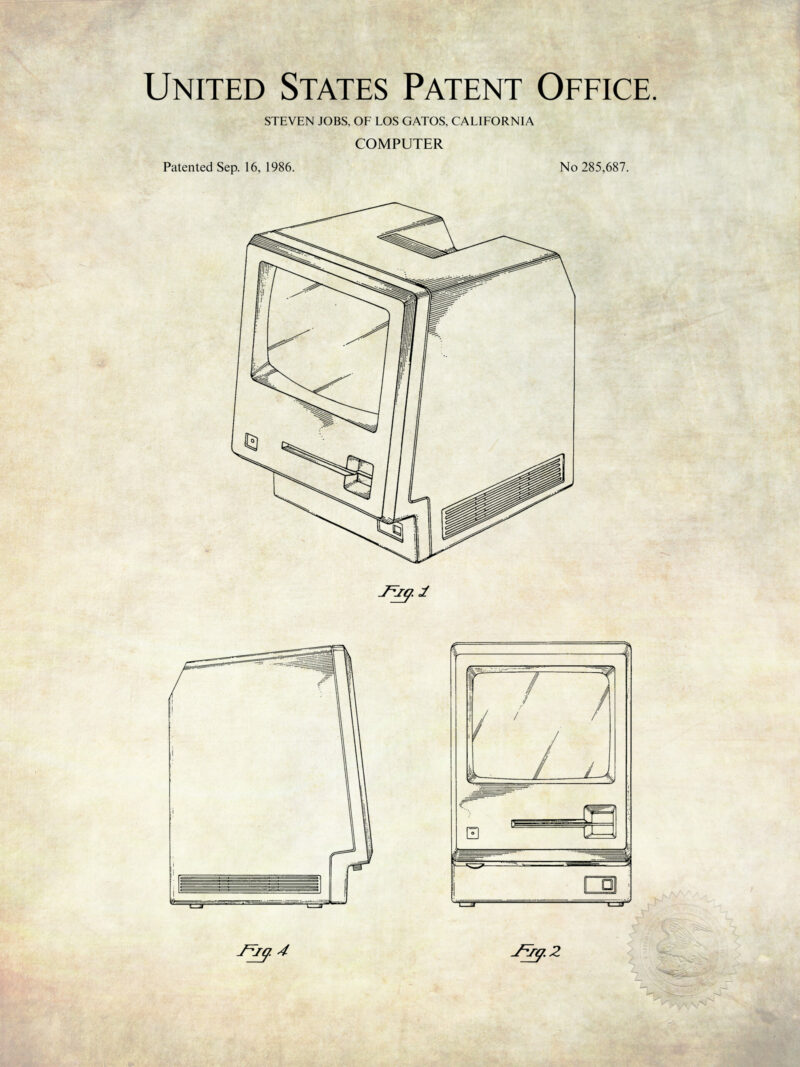Early Apple Computer Patents Collection Artwork