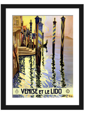 1920 Venise et le Lido Poster by Vittorio Grassi