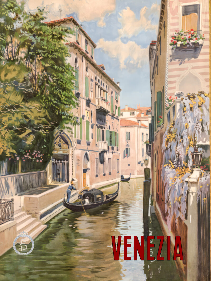 1930 Venezia Vintage Travel Poster