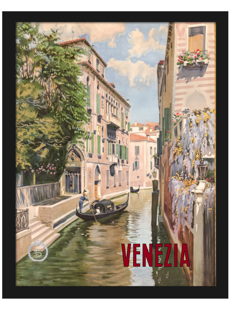 1930 Venezia Vintage Travel Poster