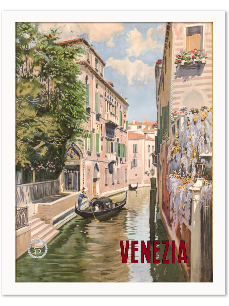 1930 Venezia Vintage Travel Poster