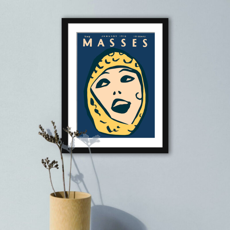 1916 The Masses January Cover Reproduction"