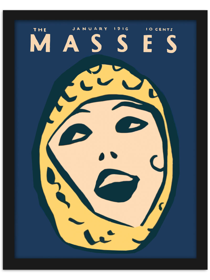 1916 The Masses January Cover Reproduction"